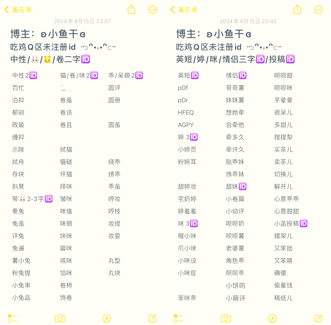 最叼的游戏名
