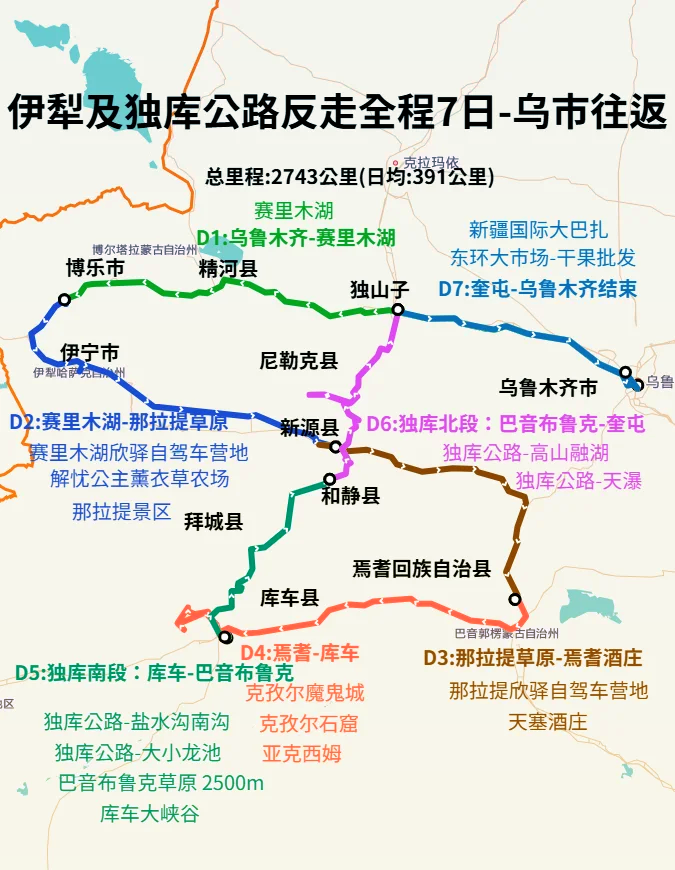 独库公路全程最新地图图片