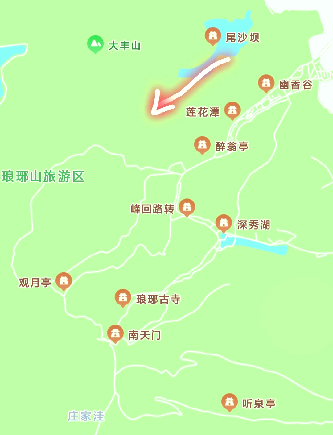 滁州市琅琊山地图图片