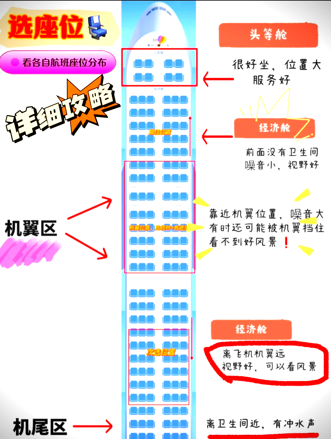 飞机选座图解 靠窗图片