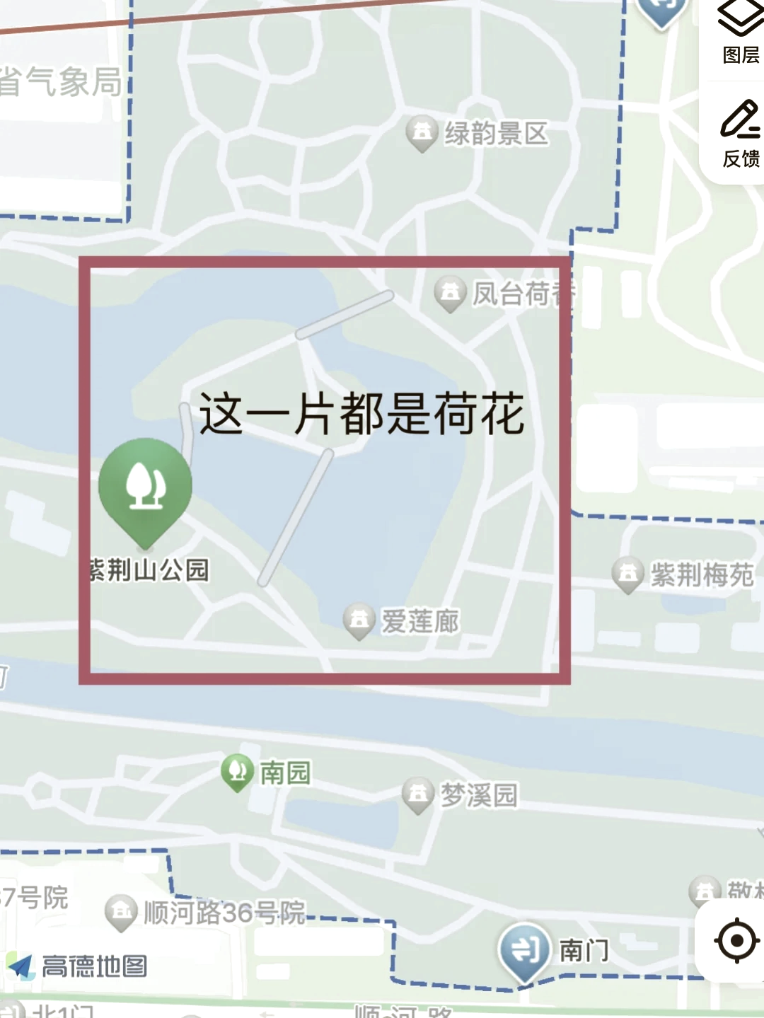 郑州紫荆山公园地图图片