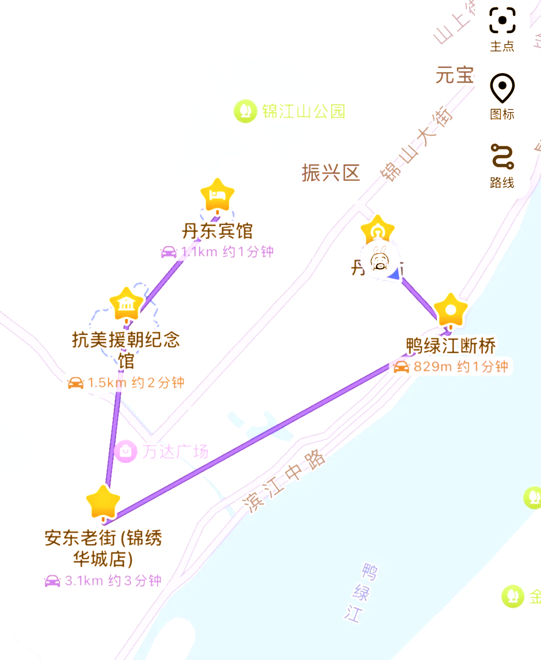 锦江山公园地图图片