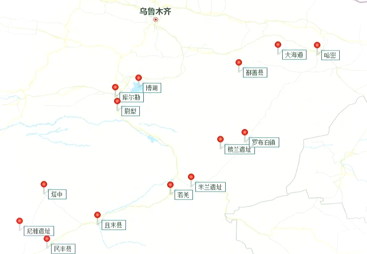 且末地图位置图片