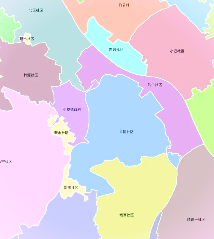 中山张家边地图图片