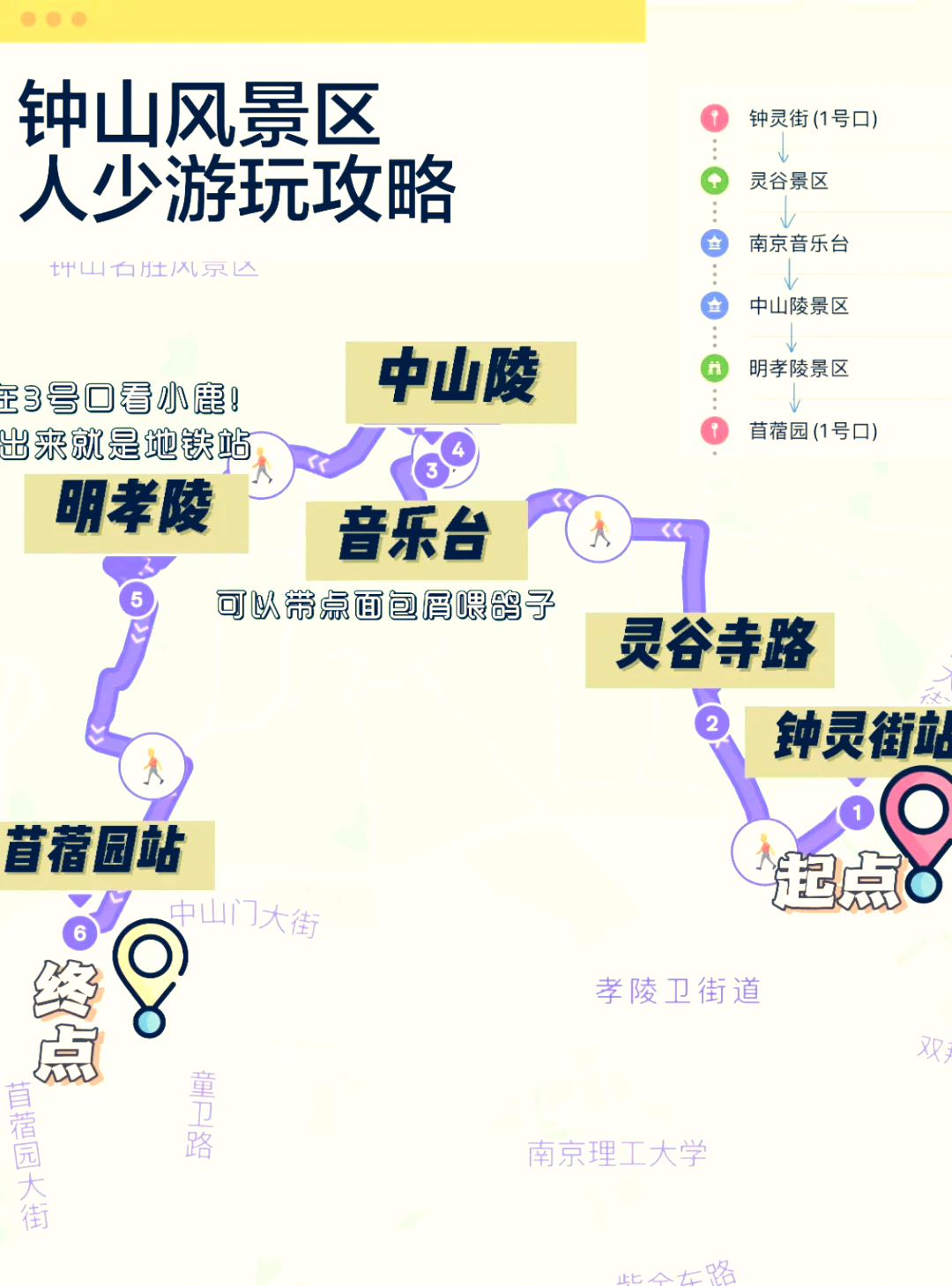 中山陵景区导览图图片