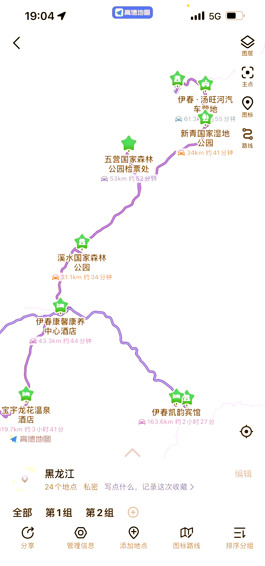 伊春自驾游路线景点图片