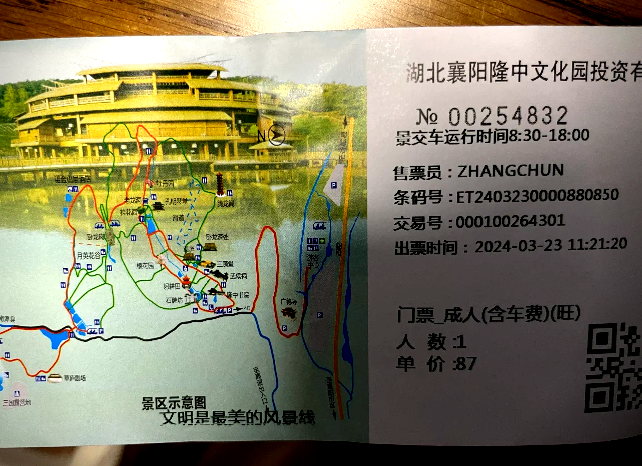 古隆中旅游路线图图片