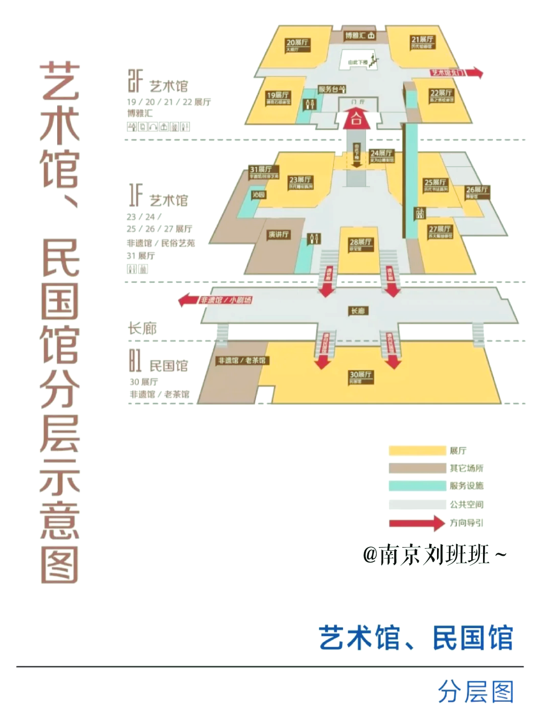 南京博物院地图手绘图片