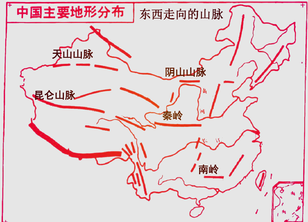 南方地区地形图山脉图片