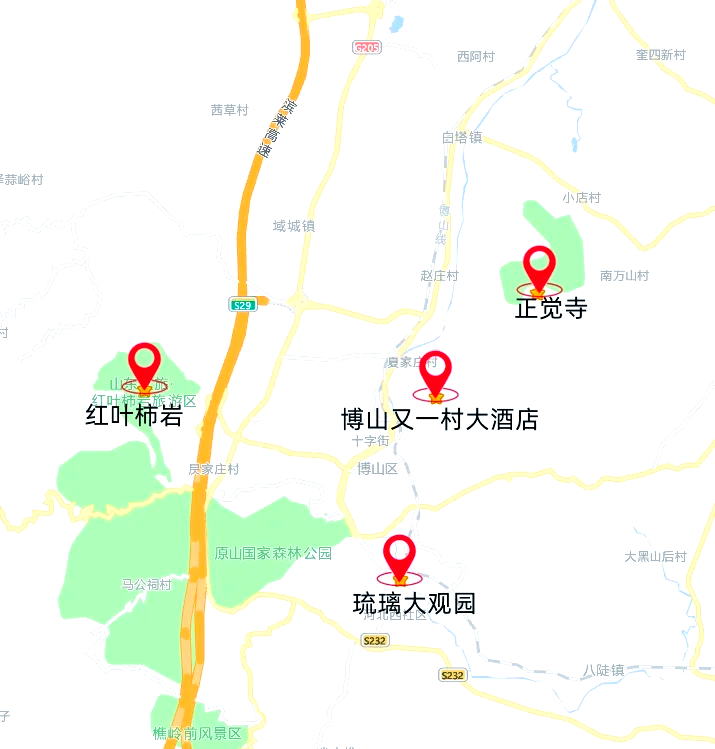 博野公园的路线图图片