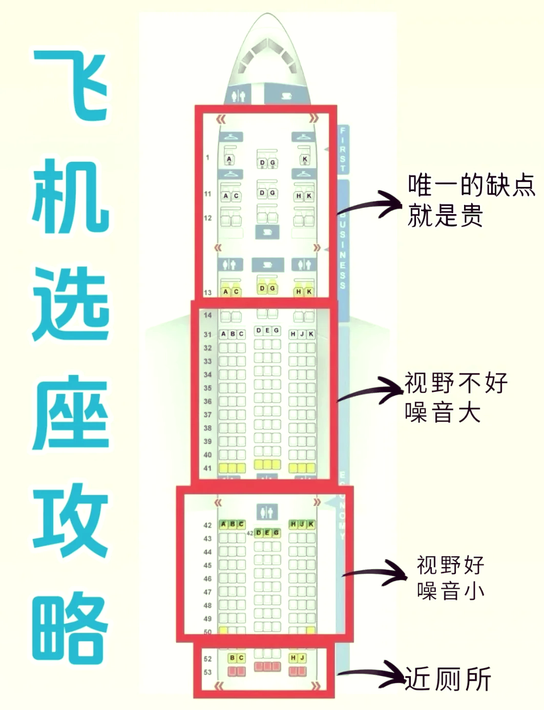 飞机选座图解 机翼图片