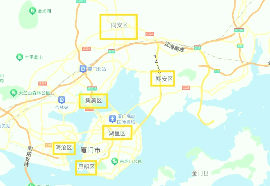 厦门湖里区岛内岛外图片