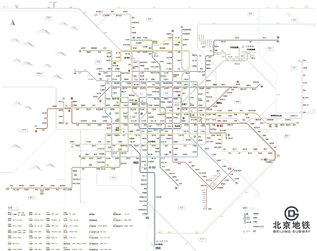 01北京地铁全图2025版9015
