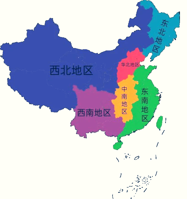 北方地区地图图片