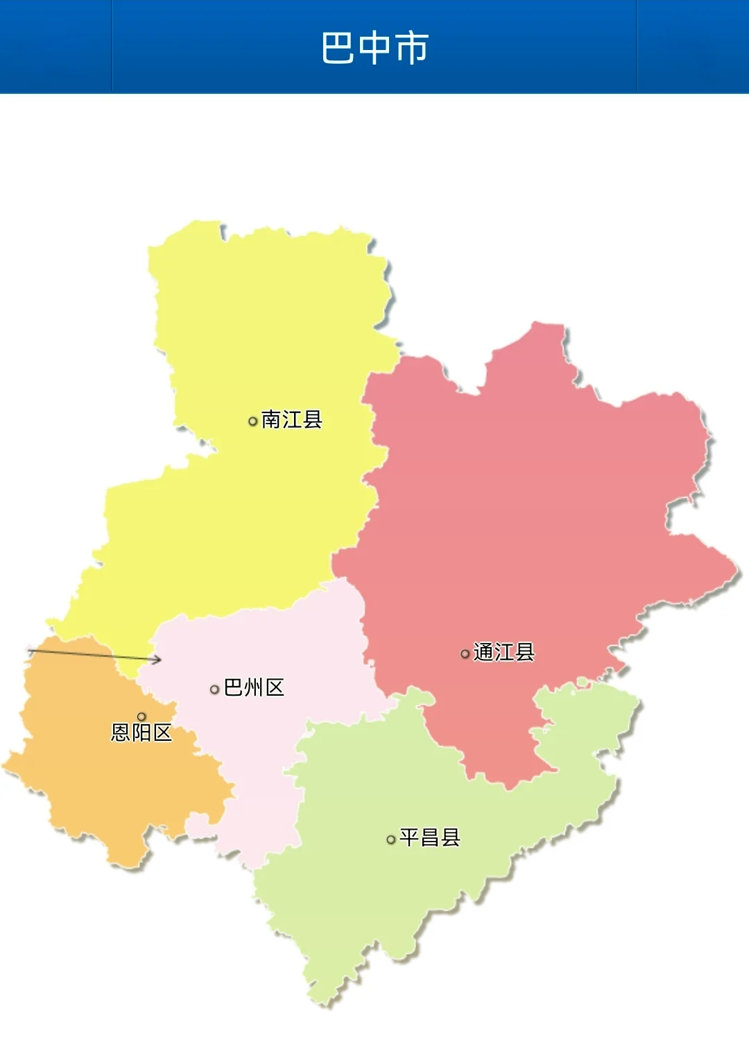 四川巴中地理位置图片