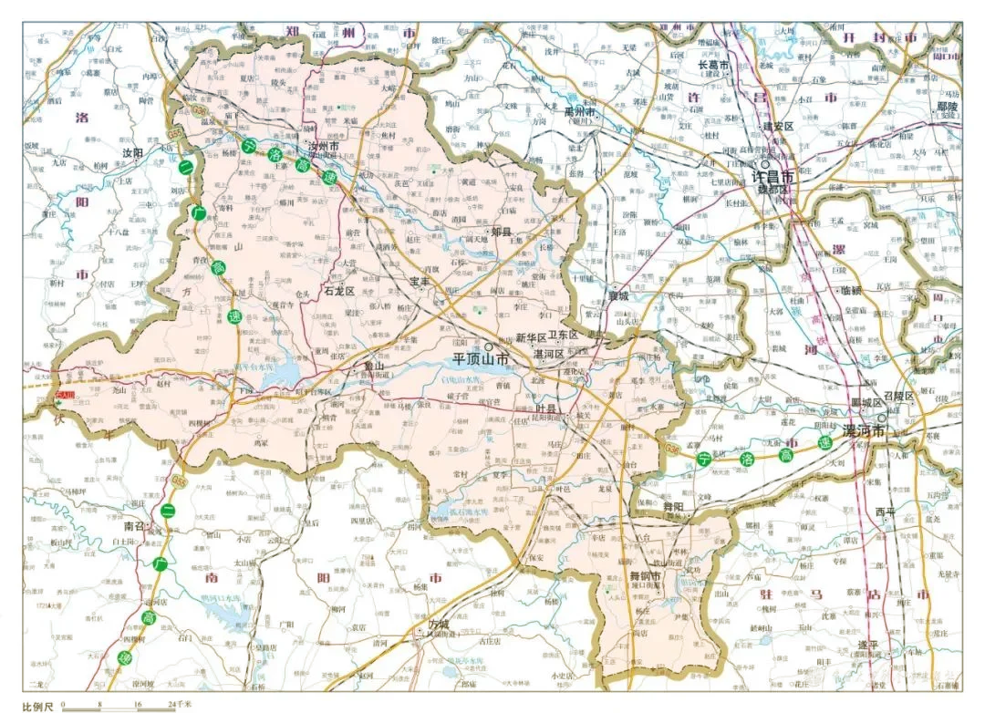 平顶山市政区图图片
