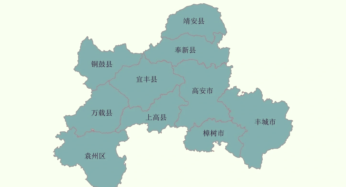 宜春市袁州区地图全图图片