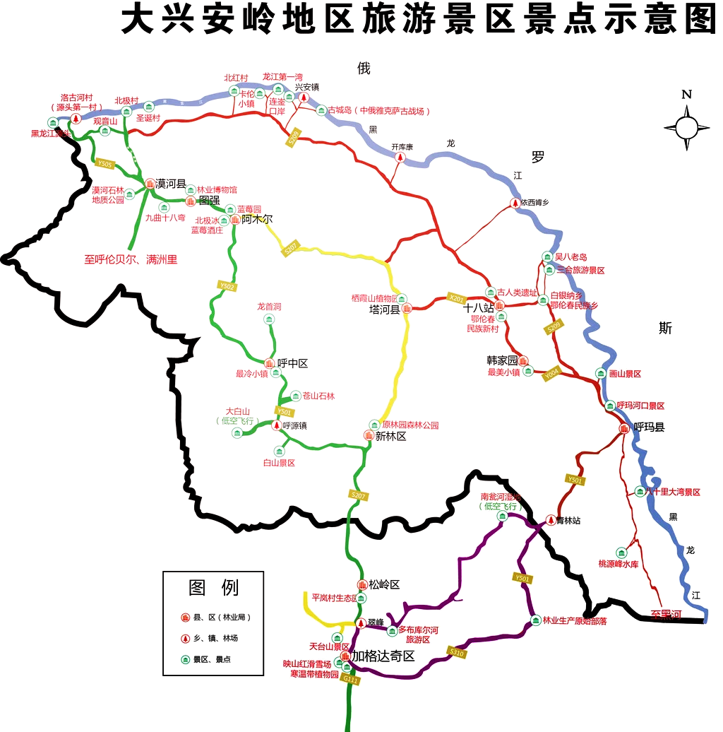 大兴安岭山脉地图图片