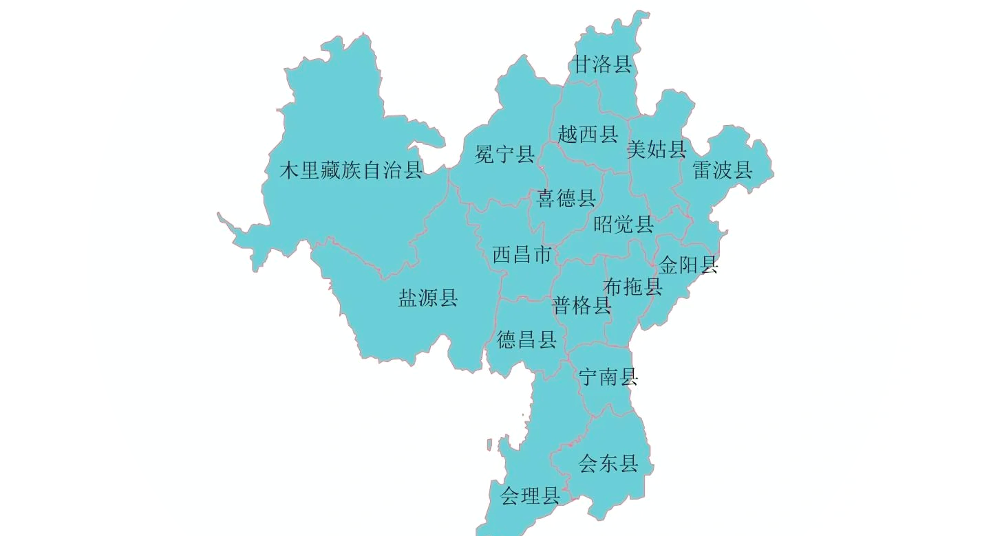 四川大凉山地图位置图图片