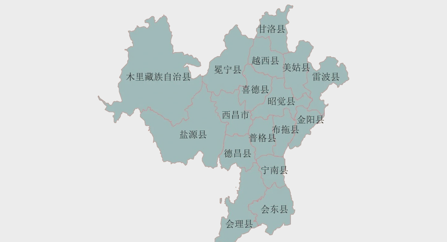 四川大凉山地图高清版图片