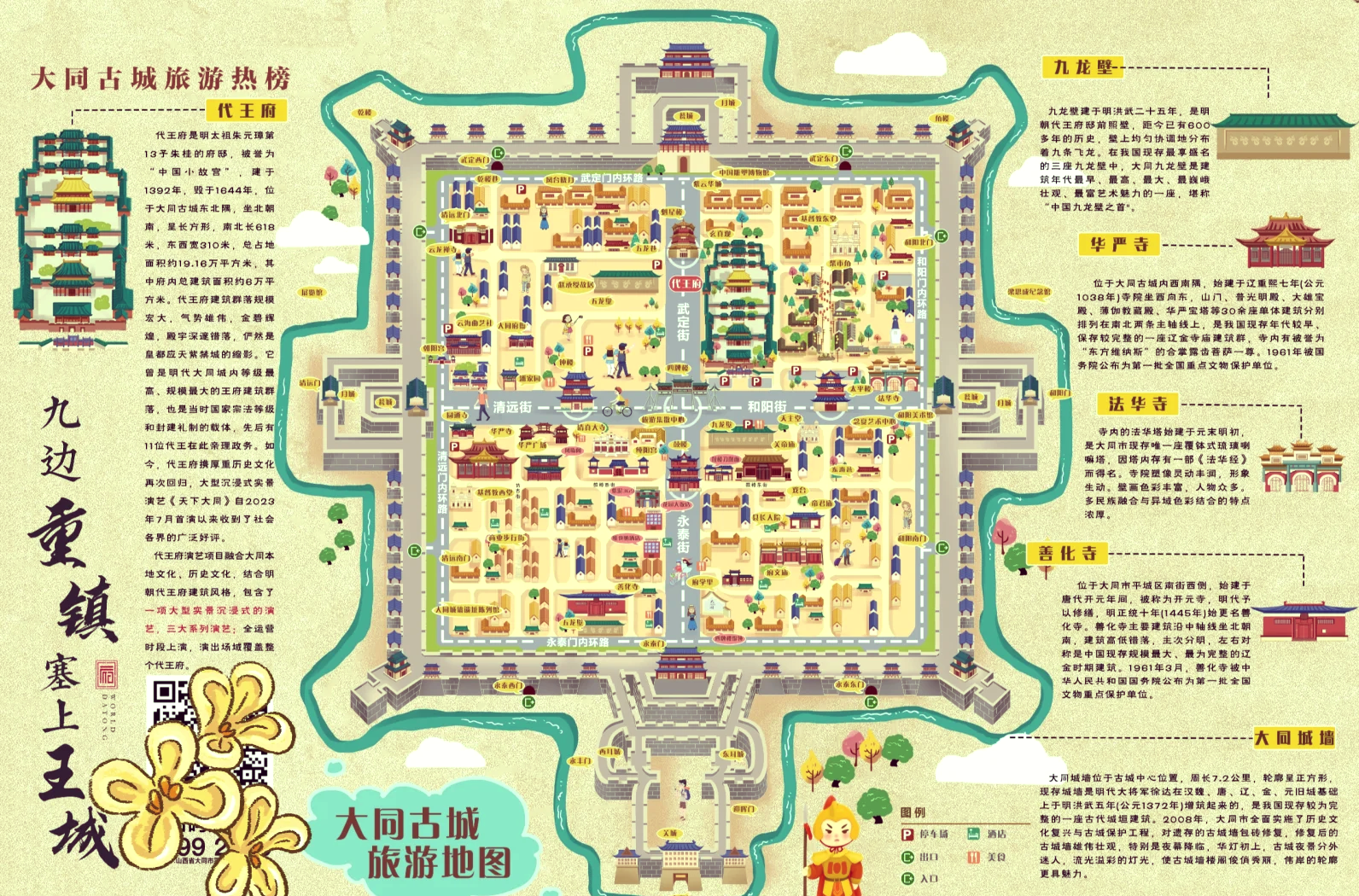 大同古长城路线图图片