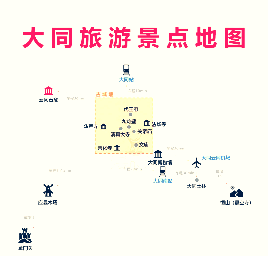 大同旅游公路路线图图片