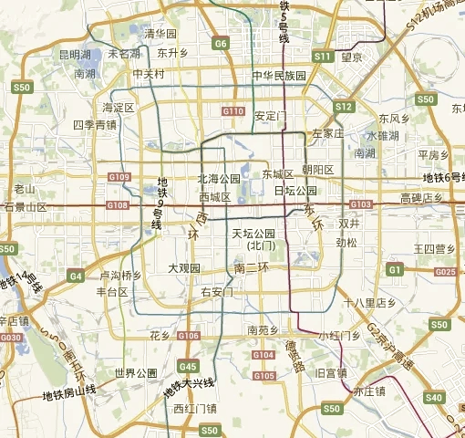 北京钟鼓楼地图图片