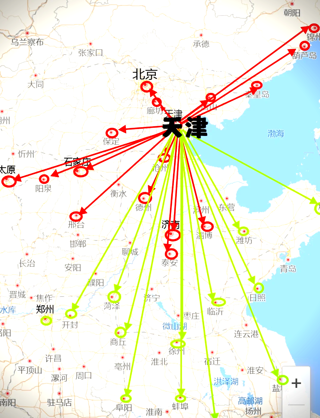 北京到天津距离图片