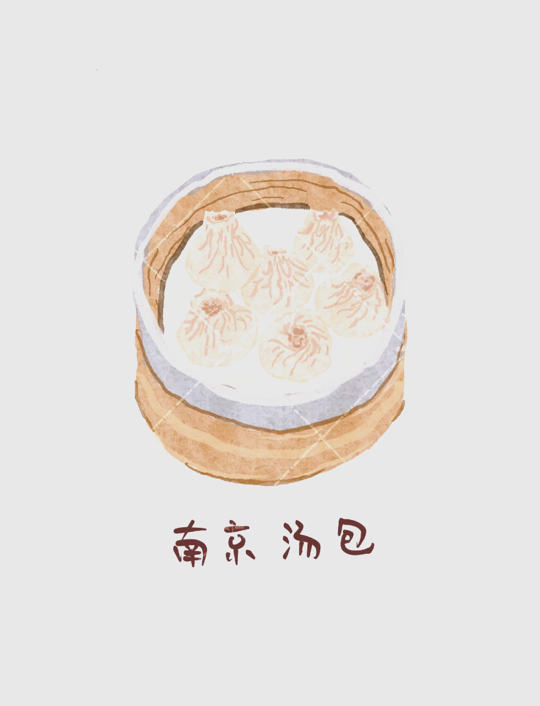 江南美食插画图片