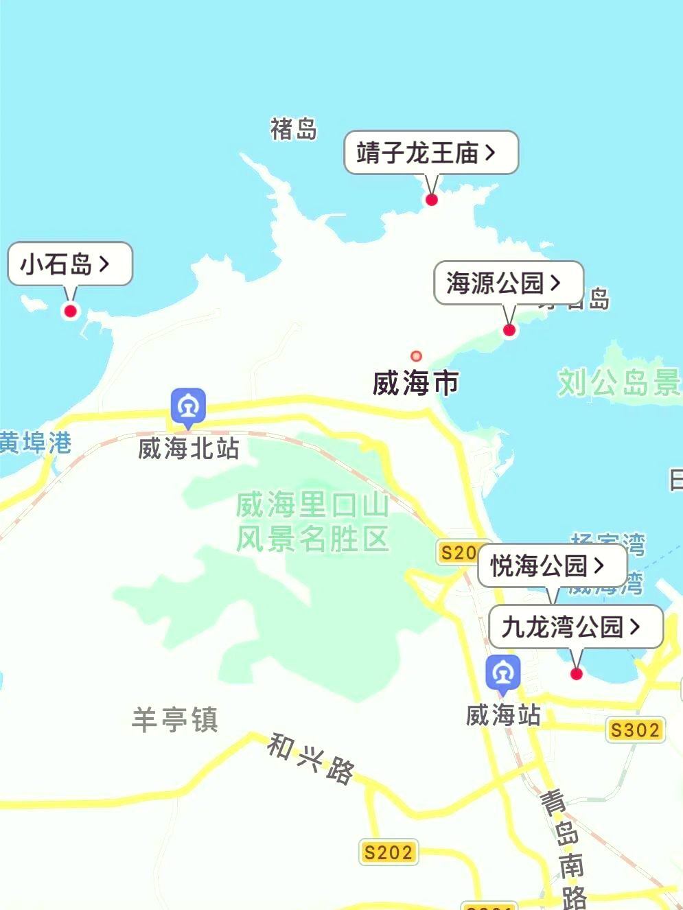 威海石岛地图图片