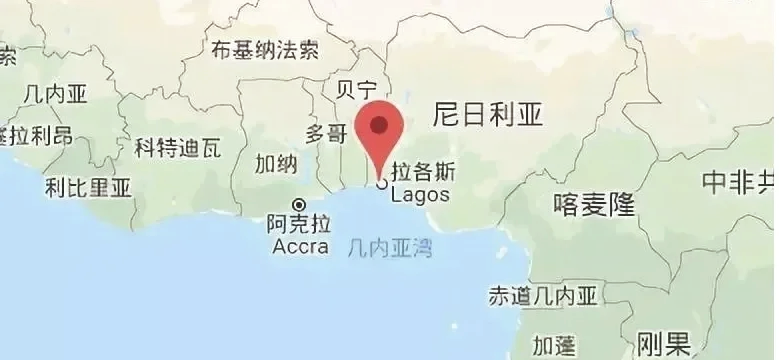 尼日利亚拉各斯地图图片