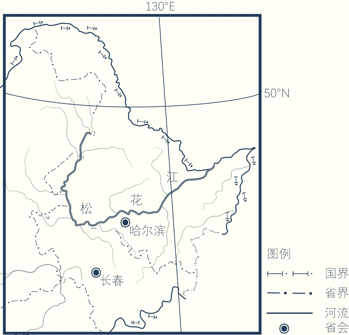 黑龙江松花江地图图片