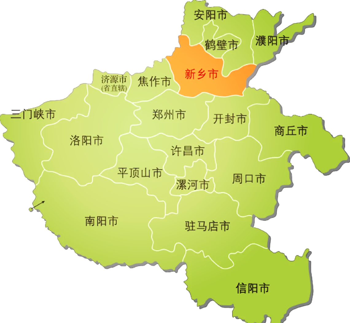 新乡四区八县地图高清图片