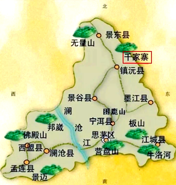 勐库18寨地图图片