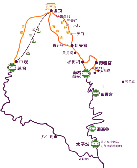 武当山景区地图全图图片