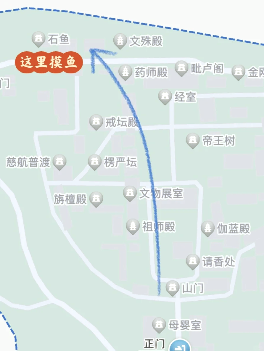 潭柘寺路线图图片