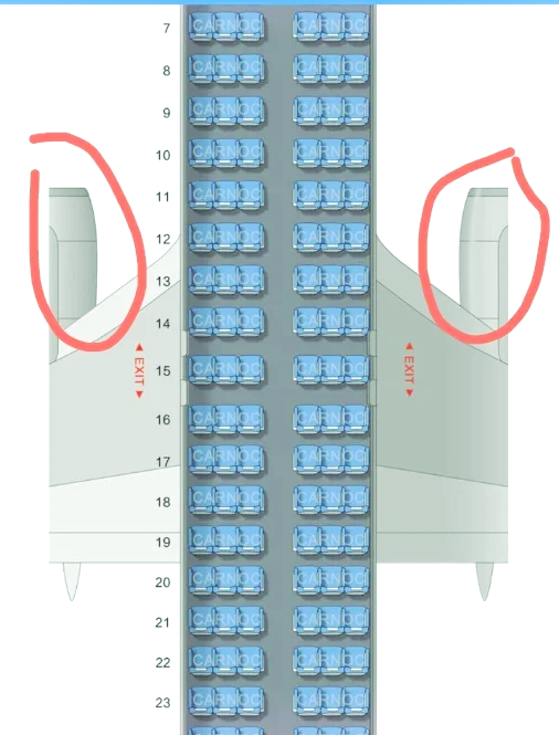 国航波音737-800座位图片