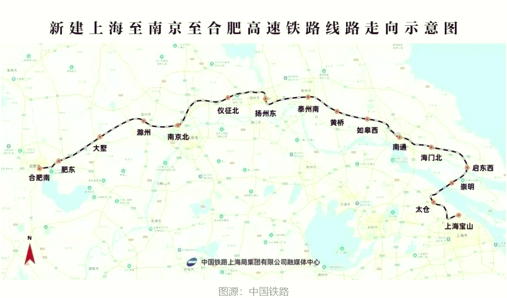 泰州高铁线路走向图图片