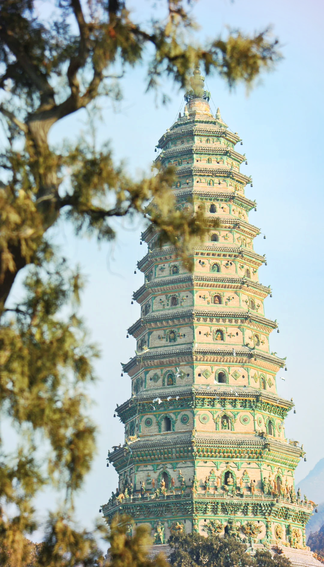 🏯探秘洪洞广胜寺的飞虹塔