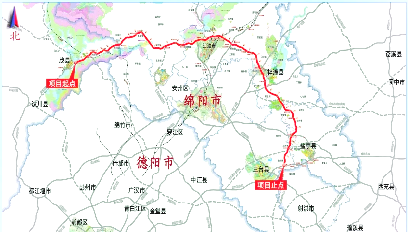 三台县高速公路规划图图片