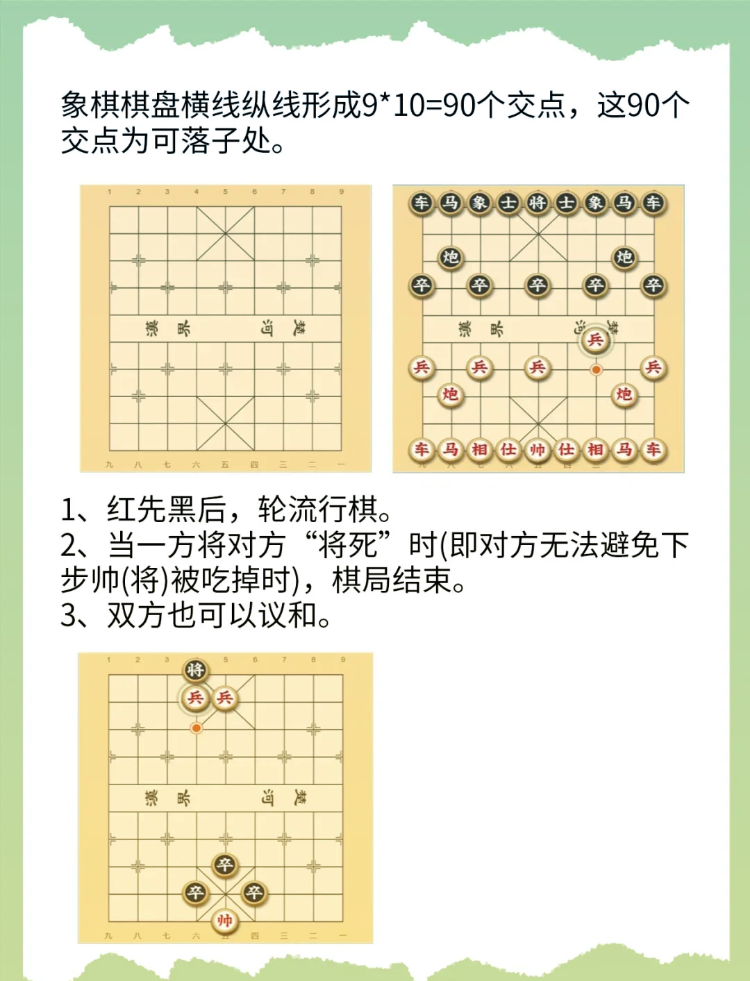 象棋中士的走法图解图片