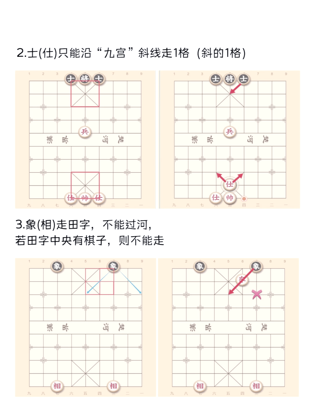 🎲象棋秘籍 士的走法规则详解📏