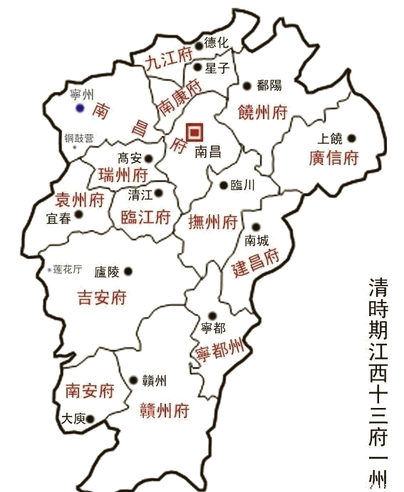 赣南地图图片