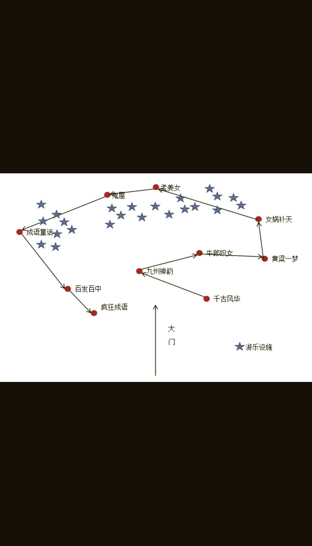 方塔公园路线图图片