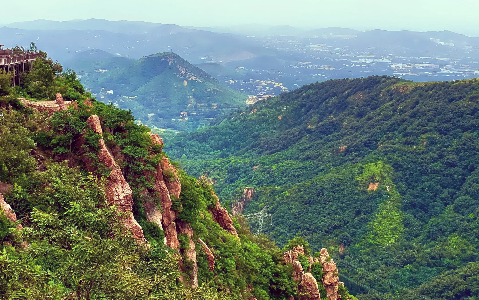 郑州伏羲山景区天梯图片