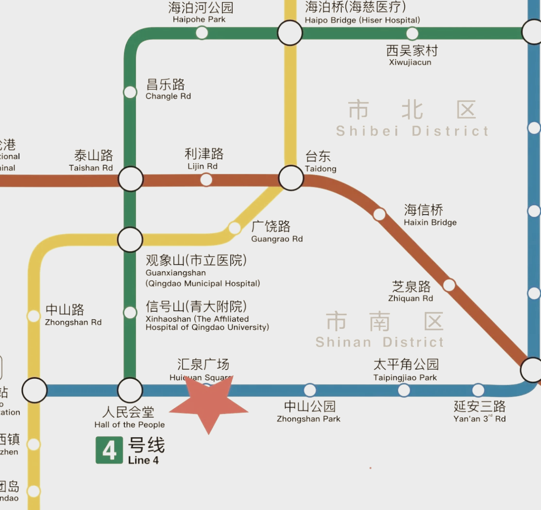 青岛三号地铁站线路图图片