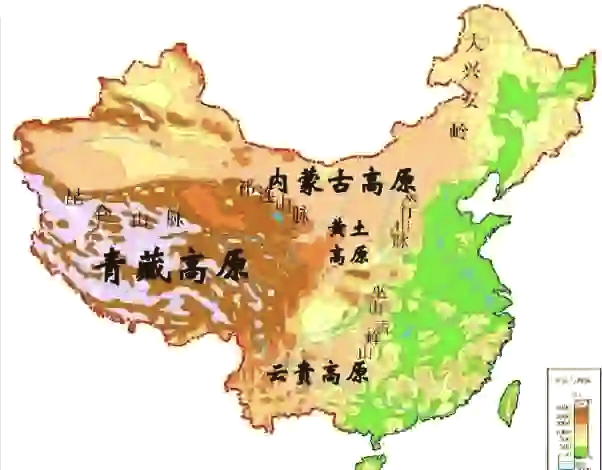 西部高原地图图片