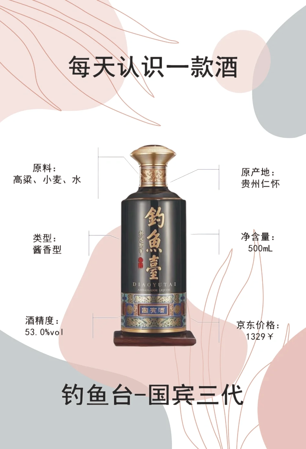 钓鱼台53度酒价目表图片