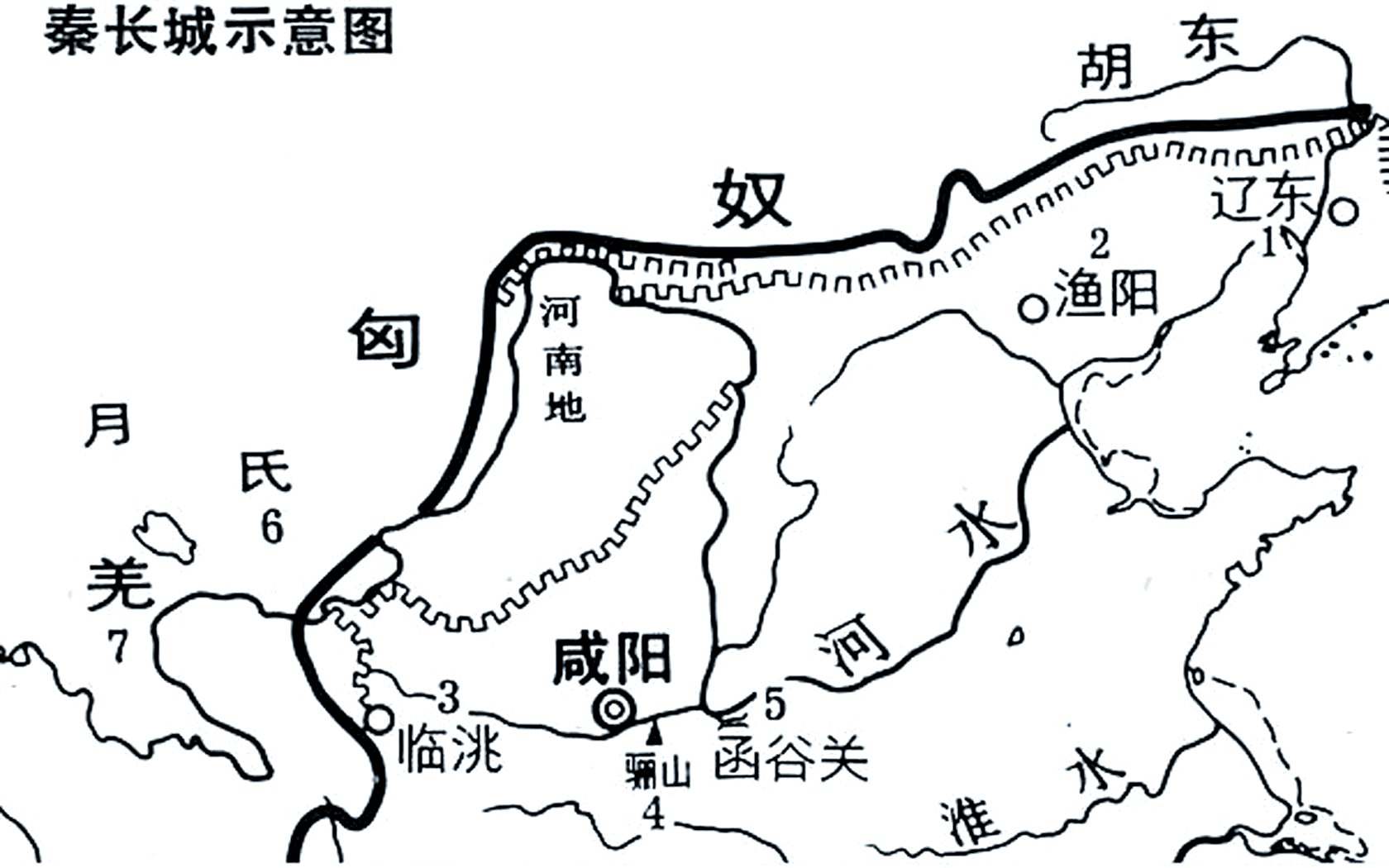 古长城线路图图片