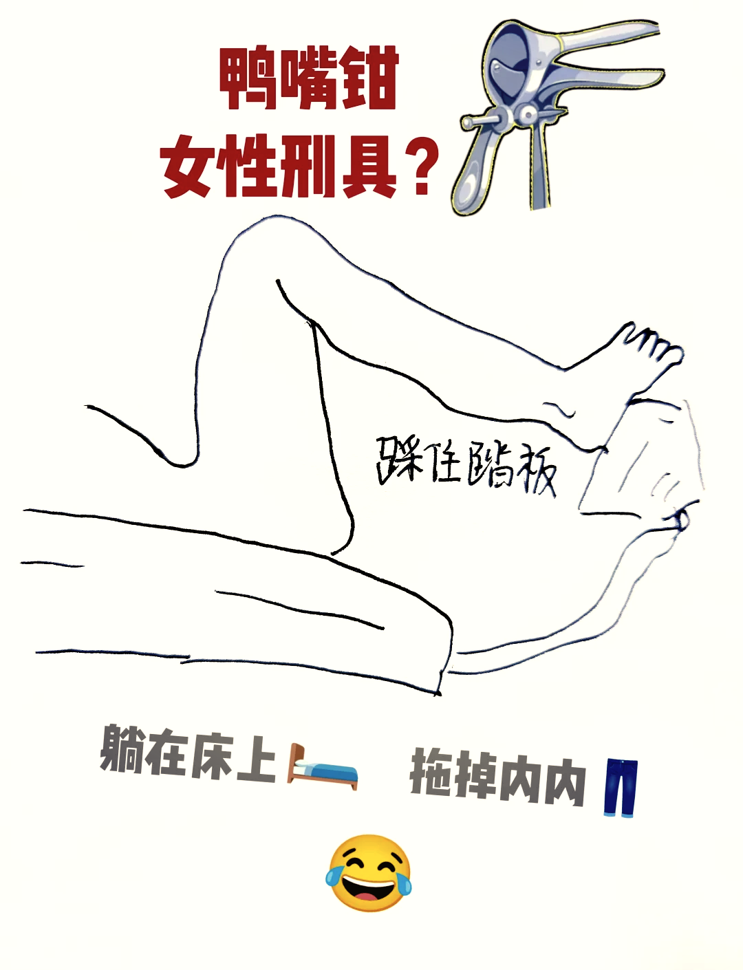 妇科检查鸭嘴怎么使用图片